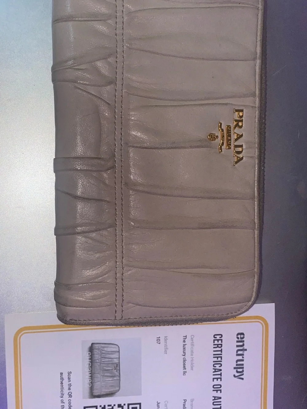 Prada clutch soft